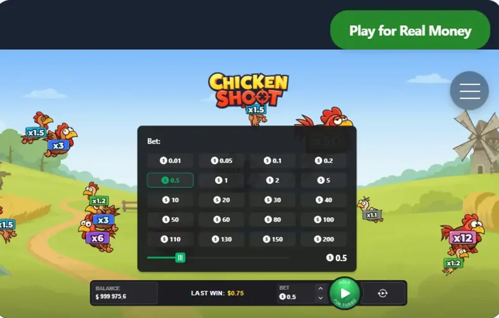 Chicken Shoot jeu casino