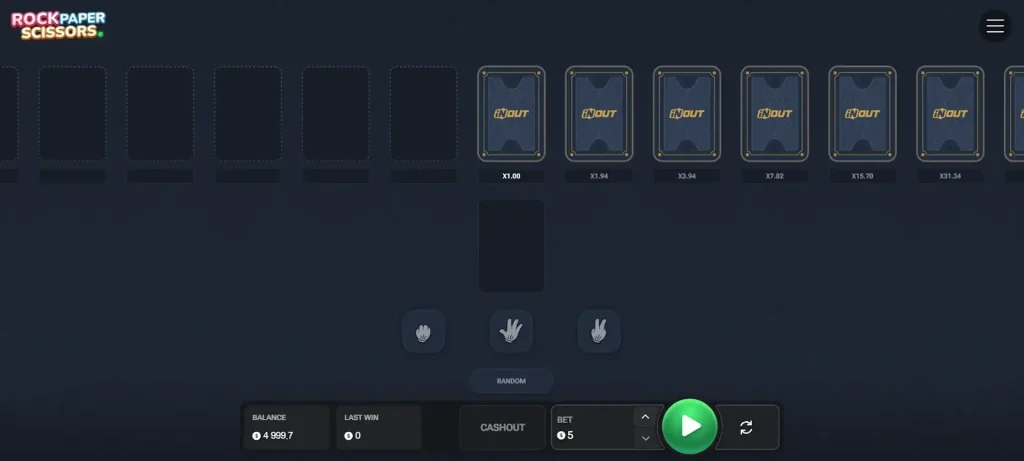 Rock Paper Scissors jeu casino