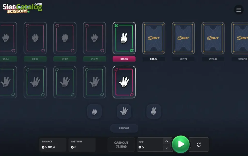 Rock Paper Scissors jeu casino